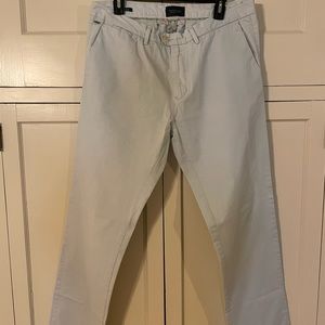 Scotch & Soda pants, 32 waist, light green color